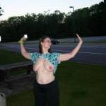 Waving to the guy at the rest area.