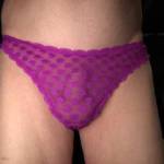 Purple thong