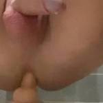 Riding this dildo imagining it’s some of my sexy friends on here. Wishing it was their cocks and balls banging my ass