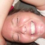 Now she is smiling after the explosion