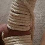 Hubby all tied up for service