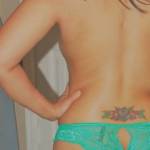 Trying the crotchless on