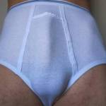 white Underwear brief slip taille haute bander hardon calzoncillo trusa