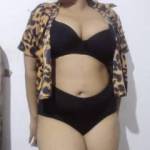 Sexy leopard dress photo shoot