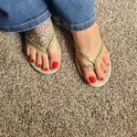 Would these red toes get your attention?