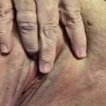 Playing with her pussy