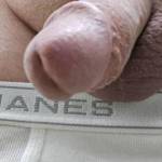 Close up penis portrait.