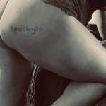 Wifey posing showing her butt