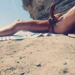 So hard and horny at the nude beach
