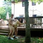 hot summer day in the back yard