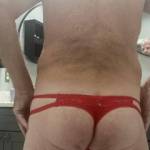 Had a request to show my ass in my red thong what do you think