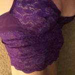 Purple lingerie selfie