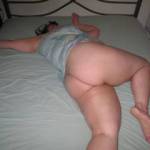 BBW ass on the bed