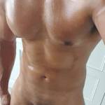 Sweaty me after a workout...who wants to lick? 😏