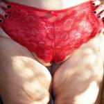 my sexy red undies any offer's to take them off lol xx
