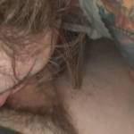 Getting my face fucked at night, woke up to my boyfriend's dick in my mouth and then he started to fuck my mouth. Made me gag a bit but I took it like a good little girl for my man.