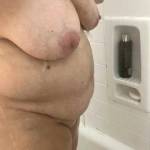 my bbw..she's a swallower...who'd like to fuck her big titties...cum down her throat and add your cum to that belly..