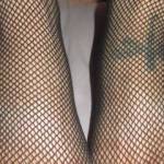Feelin sexy in my fishnet, with my pussy leaking!