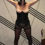 Stretching the wife before a bondage session....