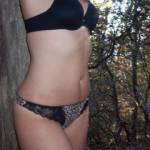 In the woods in just my underwear. Who would like to join?