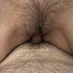 Cock buried deep in wife's pussy