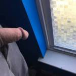 Peeping out the window wishing my neighbor was out in her bikini