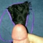 My hubby's bestfriend made this for me I wore them the next day loved the thought of his cum so close to my pussy