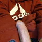Showing my gf my big cock she loved the pic said I should show everyone n see what y'all think about it!!!