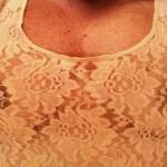 I love the feel of lace on my titties