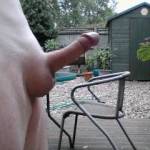 This time shaven and erect in my garden. Lets hope the neighbours can see.