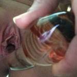 Another angle of the glass dildo making my pussy very happy!!!