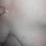 KT blowing boyfriend, letting BFF and friend cum on her tits