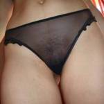 I feel so sexy wearing nothing but my sheer panties... I get wet and horny knowing you are watching the hairy bush of my pussy through the thin garment...