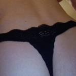 Wearing my lace thong