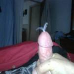Vickie went to work early on a Sat morning, and when I woke up, I was def looking for some pussy. Well with her gone, I decided to relieve the pressure myself. So after sexting for a while, I thought it would be a nice reward for her to have this pic.