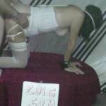 The wife in white sucking and fucking....