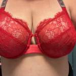 Look how good those tits look in the red see through