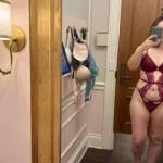 another dressing room picture, trying on some lingerie