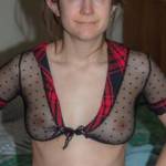 This new lingerie top really shows off my boobs.