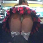 me bent over at a coffee shop after dancing at Ground Zero & a hot motorcycle ride!