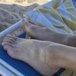 Tan toes on vacation - little anklet driving me crazy