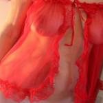 love to pose in my red babydoll and show you my body.
