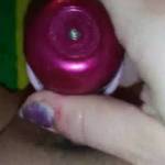 Just playing with my pussy rubbing on it and then fucking myself good. All I will say is just the thought oh her made me so hot