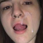 Me with cum on my face!