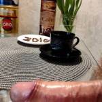 everything you need...flowers, coffee, thick, fatty cream, and an original-looking spoon with a leather case...a complete set...the most complete...