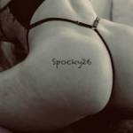 She’s sowing her new outfit, want to know what you think, dirty comments she will read it