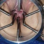 Using the stretching device to open her up
