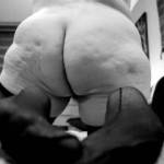 Femme Sexuelle - Noir et Blanc Classique: "My Cheeks Are Your Opportunity"