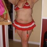 Jen showing off in her new outfit.