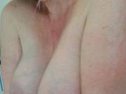 Her huge lactating milk filled tits squeezed together for you... what would you do next?